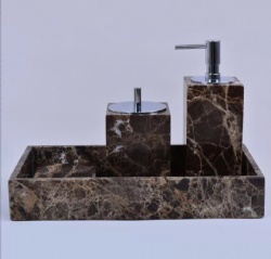 Royal Classic Hotel Room Marble Bathroom Accessories Set