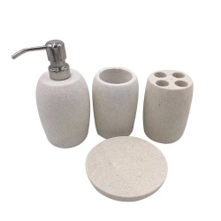 Hand made Natural  Marble Bath Set