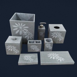 Special Sandstone marble bathroom accessory set