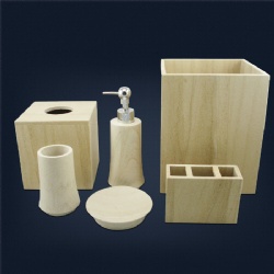 Full set Sandstone marble bathroom accessory is more attractive