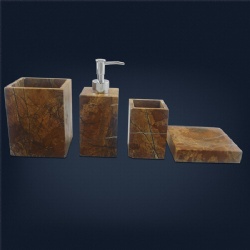 Royal Classic Hotel Room Marble Bathroom Accessories Set