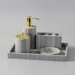 Full set Sandstone marble bathroom accessory is more attractive