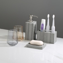 Special Sandstone marble bathroom accessory set